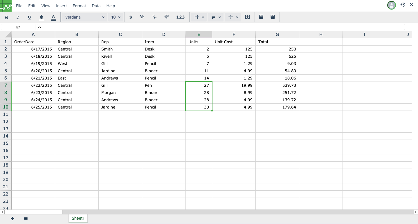 How to insert functions in Excellentable.