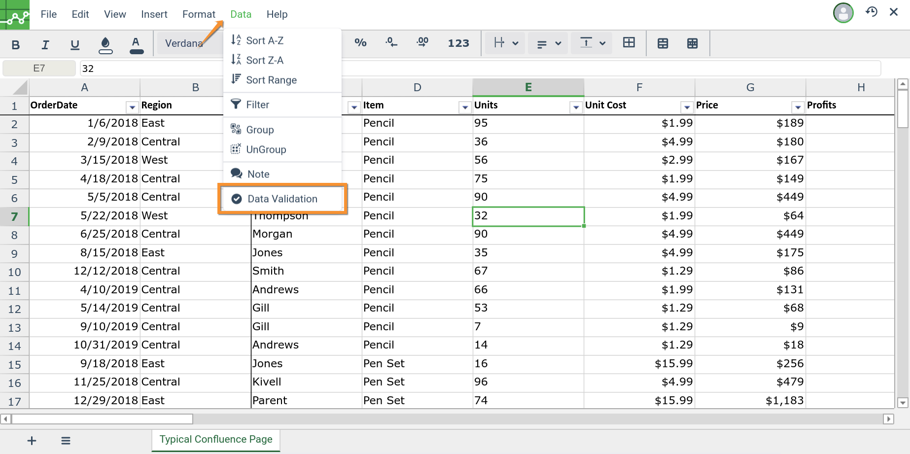 Data Validation: Restrict numbers in cells to a specific criteria